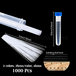 4sets 2 Colors Plastic Simulated Animal Whiskers for Crafts Needle Felting&nbsp;DIY-NB0014-34