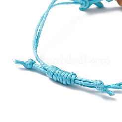 Adjustable Waxed Cotton Cord Braided Bracelets&nbsp;BJEW-JB04083