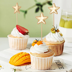 50Pcs Star PU Cake Toppers&nbsp;FIND-SP0005-69A
