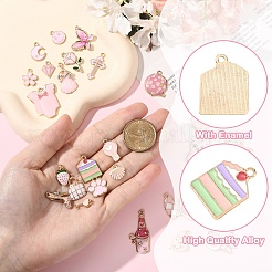 30Pcs 30 Styles Zinc Alloy Pendants&nbsp;ENAM-YW0005-01