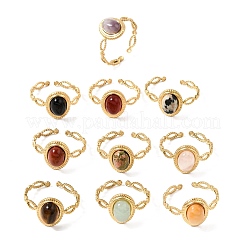 304 Stainless Steel Cuff Open Rings for Women&nbsp;GG-CBA7994-01G