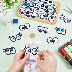 32Pcs 4 Styles Cloth Iron on/Sew on Patches&nbsp;DIY-HY0002-54