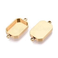 304 Stainless Steel Connector Cabochon Settings&nbsp;STAS-Q113-34G