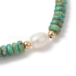 Natural Sesame Jasper & Cultured Freshwater Pearl Beads Beaded Stretch Bracelets for Women&nbsp;BJEW-JB13322-02