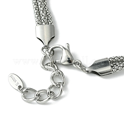 304 Stainless Steel Popcorn Chains Triple Layer Multi-strand Bracelet&nbsp;BJEW-Q775-09P