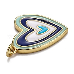 Brass Enamel Pendants&nbsp;KK-B029-01G-B