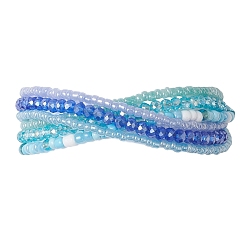 Glass Seed Beads Beaded Multi-Layer Bracelets for Women&nbsp;BJEW-JB12993
