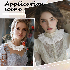 1Pc Detachable Polyester Lace False Collar&nbsp;AJEW-CY0003-17