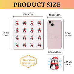 8Pcs Plastic Waterproof Self-Adhesive Picture Stickers&nbsp;DIY-WH0428-169