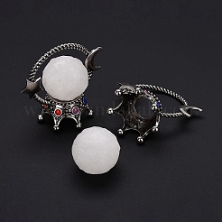 Natural Quartz Crystal Sphere Display Decorations&nbsp;DJEW-G032-03AS-07