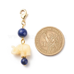 Natural Gemstone Beaded Pendant Decorations&nbsp;HJEW-JM00711-01