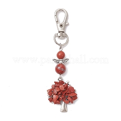 Chakra Tree of Life Natural & Synthetic Gemstone Pendant Decorations&nbsp;HJEW-JM03731