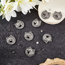 8 Bags Alloy Decorative Rivets&nbsp;BUTT-CP0001-11