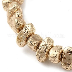 Electroplated Natural Lava Rock Beads Strands&nbsp;G-L606-D02-01A
