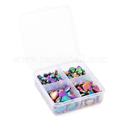 215Pcs 4 Sizes Electroplate Non-magnetic Synthetic Hematite Bead Strands&nbsp;G-LS0001-56