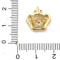 Brass Micro Pave Cubic Zirconia Pendants&nbsp;KK-L229-029G