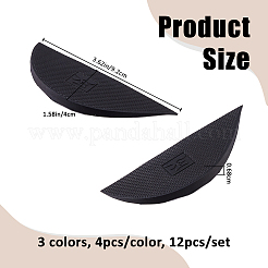 12Pcs 3 Colors Synthetic Rubber Non-slip Sole Stickers&nbsp;FIND-FH0017-39