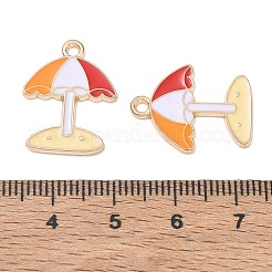 Alloy Enamel Pendants&nbsp;AL-CBAE435-14G-02