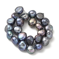 Dyed Natural Cultured Freshwater Pearl Beads Strands&nbsp;PEAR-A006-09E