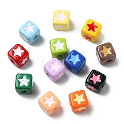 Baking Paint Opaque Enamel Acrylic Beads&nbsp;OACR-CJC0010-25
