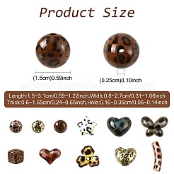 38Pcs Transparent Acrylic Beads&nbsp;OACR-FS0002-71