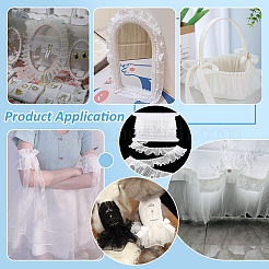 5 Yards Polyester Pleated Lace Trim&nbsp;OCOR-FG0003-36C