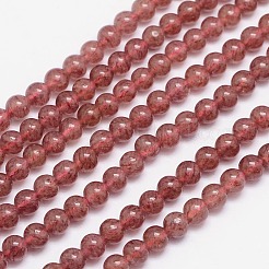 Natural Strawberry Quartz Beads Strands&nbsp;G-G448-6mm-10