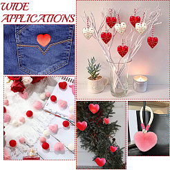 Heart Handmade Wool Felt Ornament Accessories&nbsp;DIY-CY0003-12A