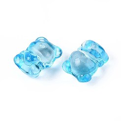 Baking Paint Transparent Glass Beads&nbsp;DGLA-N018-02C