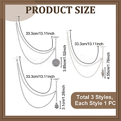 3Pcs Alloy Locket Pendant Decorations&nbsp;HJEW-PH02381