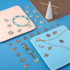 40Pcs 9 Style Alloy Enamel Pendants&nbsp;ENAM-SZ0002-78