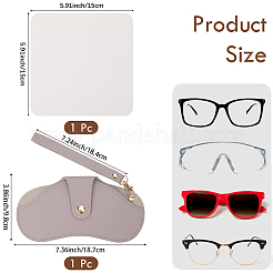 1Pc PU Leather Eyelasses Case&nbsp;AJEW-CN0005-54E