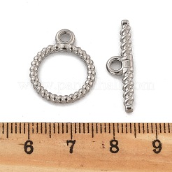 304 Stainless Steel Toggle Clasps&nbsp;STAS-B081-03P