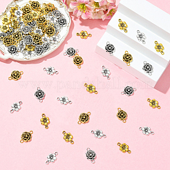80Pcs 4 Styles Tibetan Style Links/Connectors&nbsp;TIBEB-YW0001-39