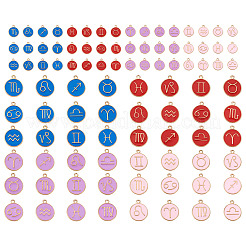 8 Sets 8 Style Alloy Enamel Pendants&nbsp;ENAM-CW0001-04