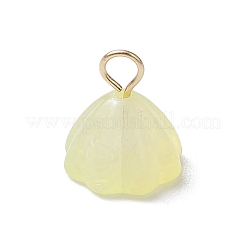 Acrylic Lotus Pendants&nbsp;PALLOY-JF02712-01