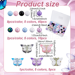 5Pcs Acrylic Spacer Beads&nbsp;OACR-GA0001-30