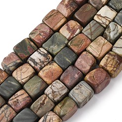 Natural Picasso Stone/Polychrome Jasper Beads Strands&nbsp;G-D098-D02