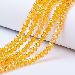Electroplate Glass Beads Strands&nbsp;EGLA-A034-T6mm-B