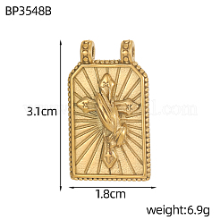 304 Stainless Steel Pendants&nbsp;STAS-OY010-32G