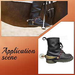 2Pcs Genuine Leather Spur Straps&nbsp;DIY-CL0002-56D