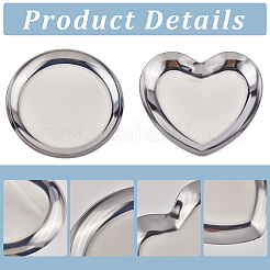 2Pcs 2 Styles 430 Stainless Steel Jewelry Plates&nbsp;AJEW-CN0002-79