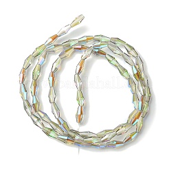 Transparent Electroplate Glass Beads Strands&nbsp;GLAA-K064-05A-HR02
