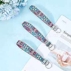 Iron with Polyester Inwrought Keychain&nbsp;KEYC-WH20054-011A