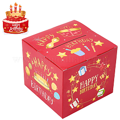 Happy Birthday Day Money Box for Cash Gift Pull&nbsp;DIY-WH200050-31C