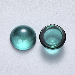 Transparent Spray Painted Glass Cabochons&nbsp;GLAA-S190-013B-B01