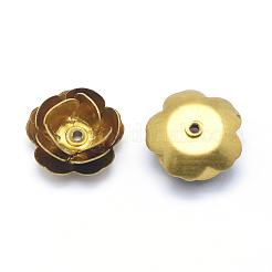 Brass Bead Caps&nbsp;KK-G319-15C-RS
