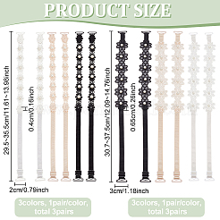 6 Pairs 6 Styles Adjustable Bra Straps&nbsp;DIY-BC0013-04