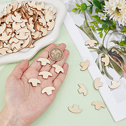 160Pcs Unfinished Wooden Pieces&nbsp;WOOD-BC0001-31B