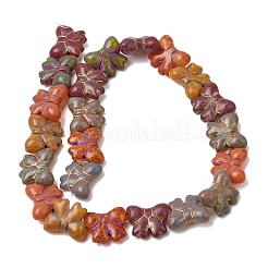 Painted Glass Beads Strands&nbsp;GLAA-Z021-02A